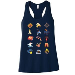 15 Fears Risograph Icons Women's Racerback Tank