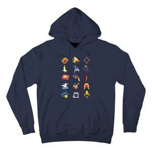 15 Fears Risograph Icons Tall Hoodie