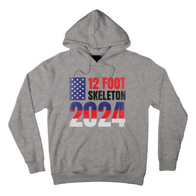 12 Foot Skeleton 2024 Giant Skelly Election Humor Usa Tall Hoodie