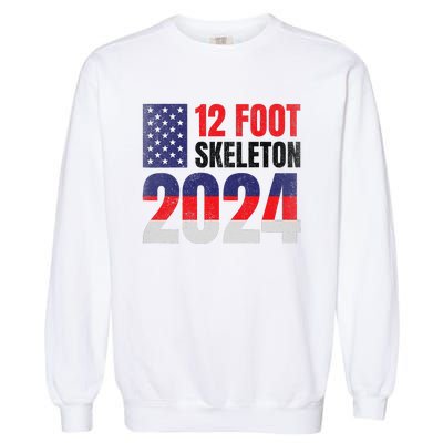 12 Foot Skeleton 2024 Giant Skelly Election Humor Usa Garment-Dyed Sweatshirt