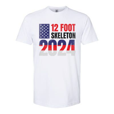 12 Foot Skeleton 2024 Giant Skelly Election Humor Usa Softstyle CVC T-Shirt