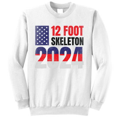 12 Foot Skeleton 2024 Giant Skelly Election Humor Usa Sweatshirt