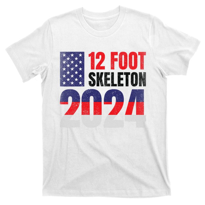 12 Foot Skeleton 2024 Giant Skelly Election Humor Usa T-Shirt