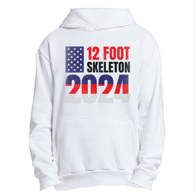 12 Foot Skeleton 2024 Giant Skelly Election Humor Usa Urban Pullover Hoodie