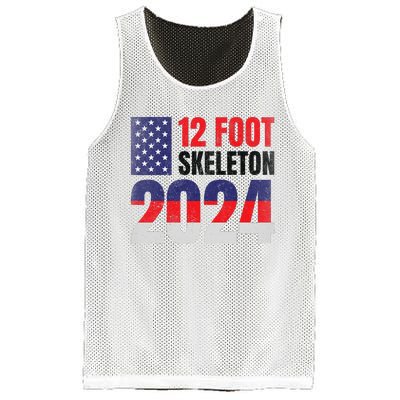 12 Foot Skeleton 2024 Giant Skelly Election Humor Usa Mesh Reversible Basketball Jersey Tank