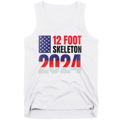 12 Foot Skeleton 2024 Giant Skelly Election Humor Usa Tank Top