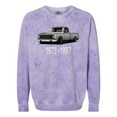 19731987 Funny Squarebody Vintage Colorblast Crewneck Sweatshirt