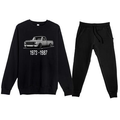 19731987 Funny Squarebody Vintage Premium Crewneck Sweatsuit Set