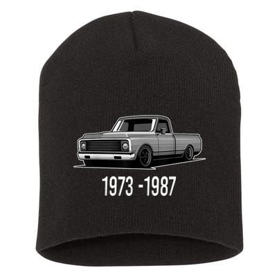 19731987 Funny Squarebody Vintage Short Acrylic Beanie