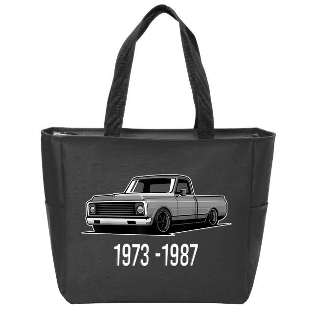 19731987 Funny Squarebody Vintage Zip Tote Bag