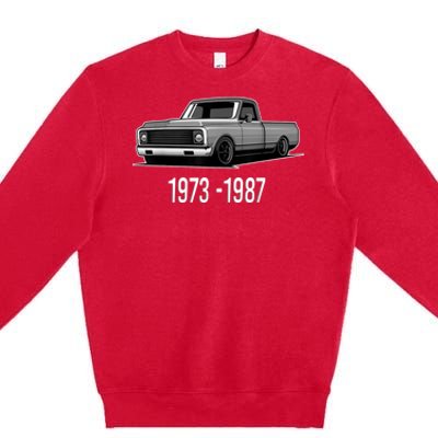 19731987 Funny Squarebody Vintage Premium Crewneck Sweatshirt