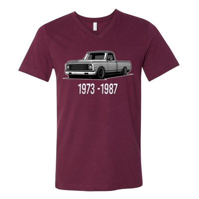 19731987 Funny Squarebody Vintage V-Neck T-Shirt