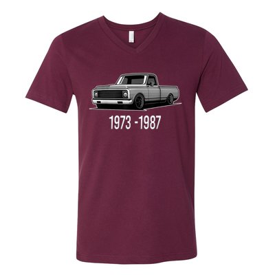 19731987 Funny Squarebody Vintage V-Neck T-Shirt