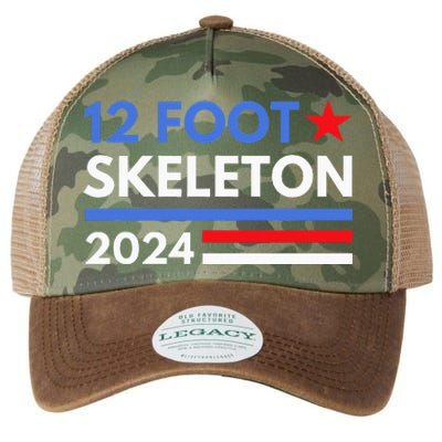 12 Foot Skeleton 2024 Giant Skelly Funny Election Humor Legacy Tie Dye Trucker Hat