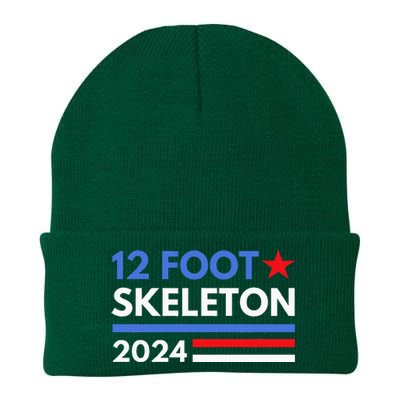 12 Foot Skeleton 2024 Giant Skelly Funny Election Humor Knit Cap Winter Beanie