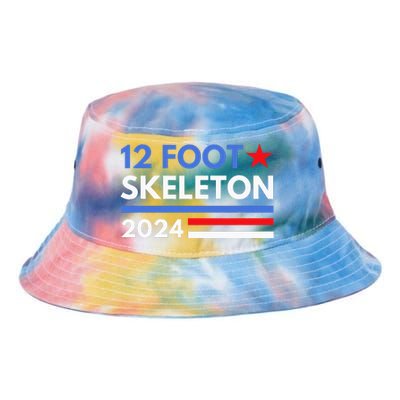 12 Foot Skeleton 2024 Giant Skelly Funny Election Humor Tie Dye Newport Bucket Hat