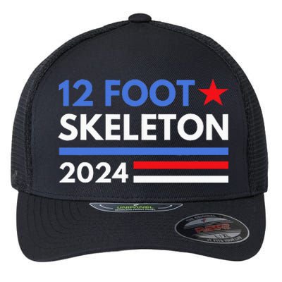 12 Foot Skeleton 2024 Giant Skelly Funny Election Humor Flexfit Unipanel Trucker Cap