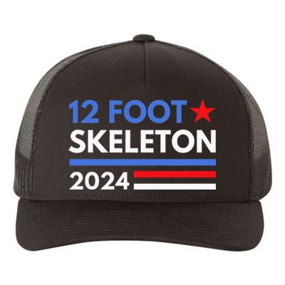 12 Foot Skeleton 2024 Giant Skelly Funny Election Humor Yupoong Adult 5-Panel Trucker Hat