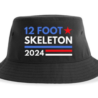 12 Foot Skeleton 2024 Giant Skelly Funny Election Humor Sustainable Bucket Hat