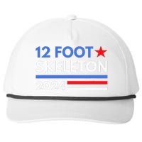 12 Foot Skeleton 2024 Giant Skelly Funny Election Humor Snapback Five-Panel Rope Hat