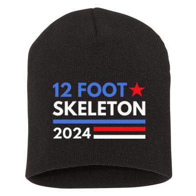 12 Foot Skeleton 2024 Giant Skelly Funny Election Humor Short Acrylic Beanie