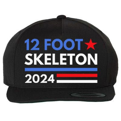 12 Foot Skeleton 2024 Giant Skelly Funny Election Humor Wool Snapback Cap