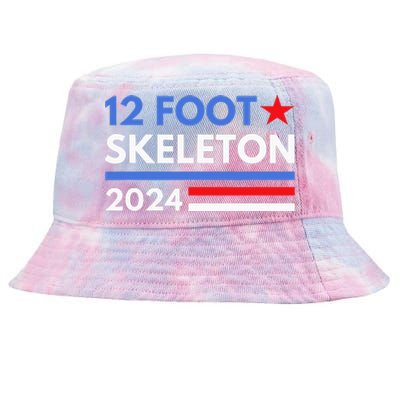 12 Foot Skeleton 2024 Giant Skelly Funny Election Humor Tie-Dyed Bucket Hat