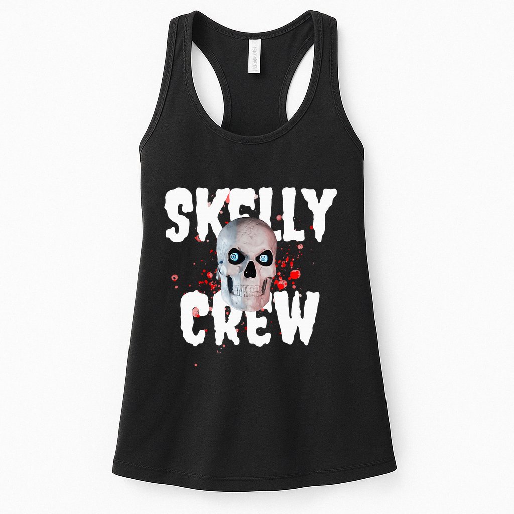 12 Foot Skeleton Club Skelly Crew Womens Tank Top