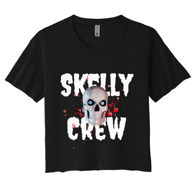 12 Foot Skeleton Club Skelly Crew Women's Crop Top Tee