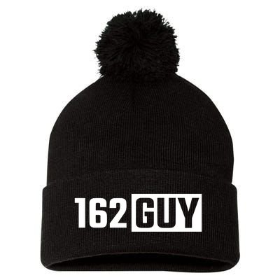 162 Guy Pom Pom 12in Knit Beanie