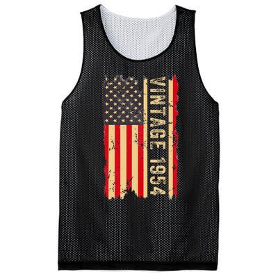 1954 Gifts 70 Years Old American Flag Mesh Reversible Basketball Jersey Tank