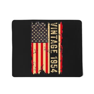 1954 Gifts 70 Years Old American Flag Mousepad