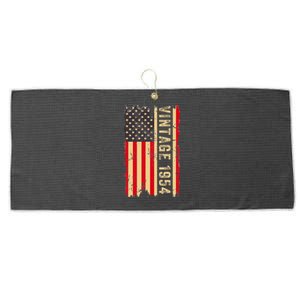 1954 Gifts 70 Years Old American Flag Large Microfiber Waffle Golf Towel