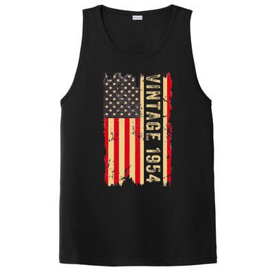 1954 Gifts 70 Years Old American Flag PosiCharge Competitor Tank