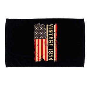 1954 Gifts 70 Years Old American Flag Microfiber Hand Towel