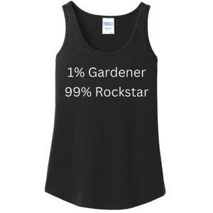 1 Gardening 99 Rockstar Funny Popular Superstar Ladies Essential Tank