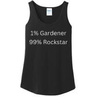 1 Gardening 99 Rockstar Funny Popular Superstar Ladies Essential Tank