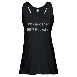 1 Gardening 99 Rockstar Funny Popular Superstar Ladies Essential Flowy Tank