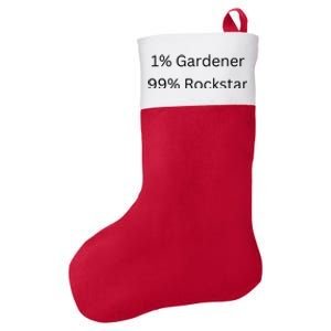 1 Gardening 99 Rockstar Funny Popular Superstar Felt Holiday Christmas Stocking