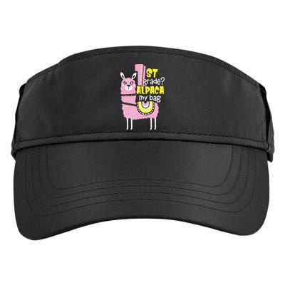 1st grade Alpaca my bag 1st day Loves Alpacas Adult Drive Performance Visor