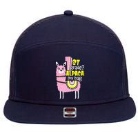 1st grade Alpaca my bag 1st day Loves Alpacas 7 Panel Mesh Trucker Snapback Hat