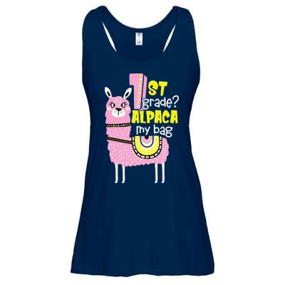 1st grade Alpaca my bag 1st day Loves Alpacas Ladies Essential Flowy Tank