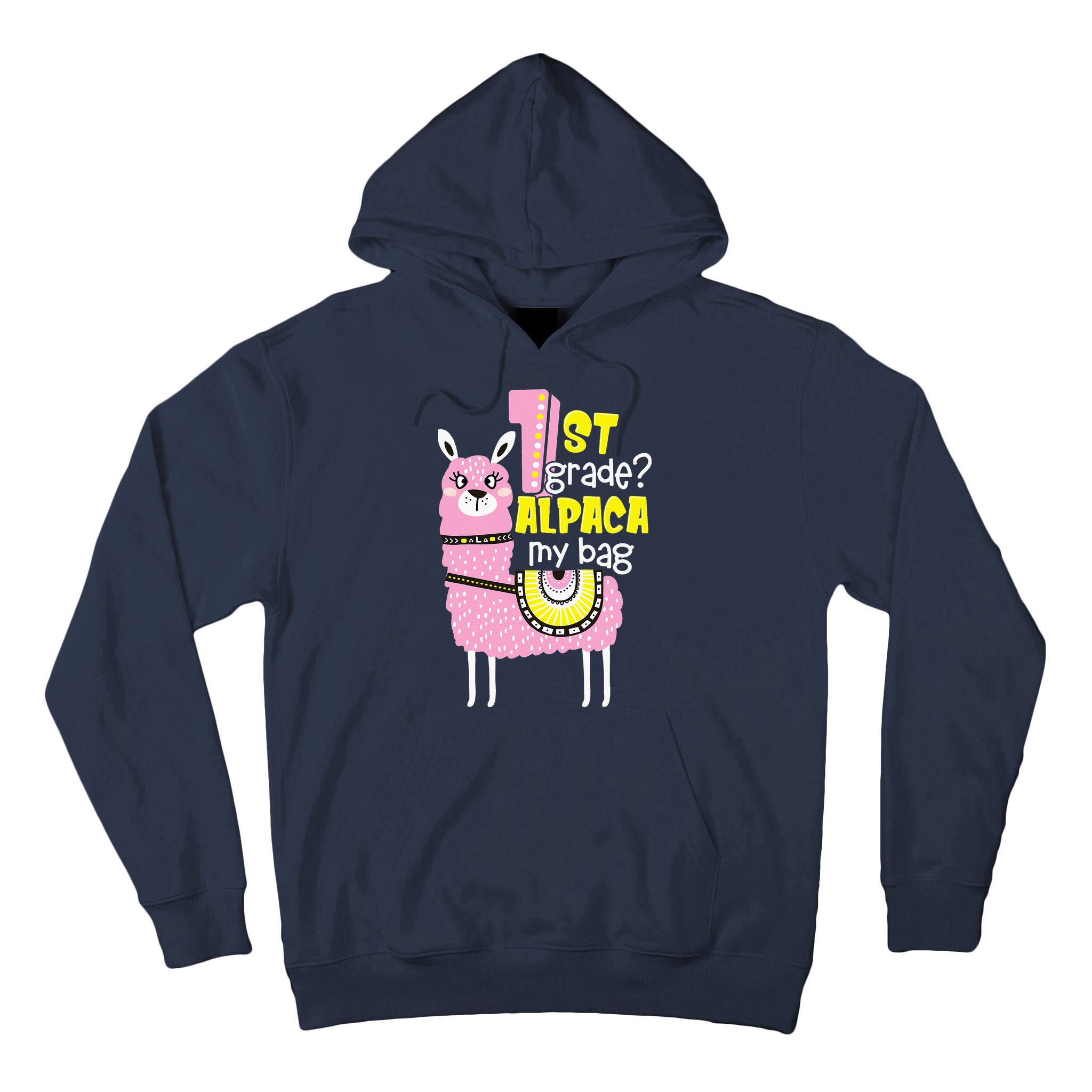 1st grade Alpaca my bag 1st day Loves Alpacas Tall Hoodie