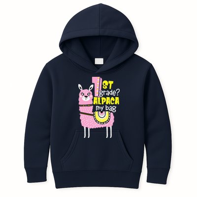 1st grade Alpaca my bag 1st day Loves Alpacas Kids Hoodie