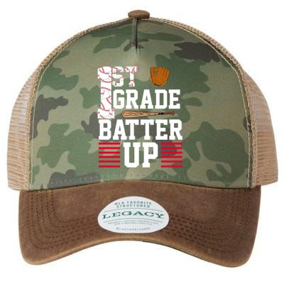 1st Grade Batter Up Legacy Tie Dye Trucker Hat