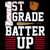 1st Grade Batter Up Flat Bill Trucker Hat