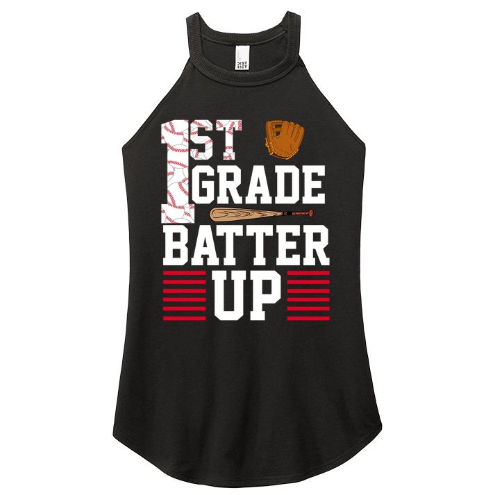 1st Grade Batter Up Women's Perfect Tri Rocker Tank