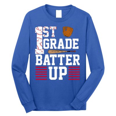 1st Grade Batter Up Long Sleeve Shirt