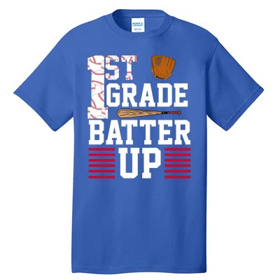 1st Grade Batter Up Tall T-Shirt