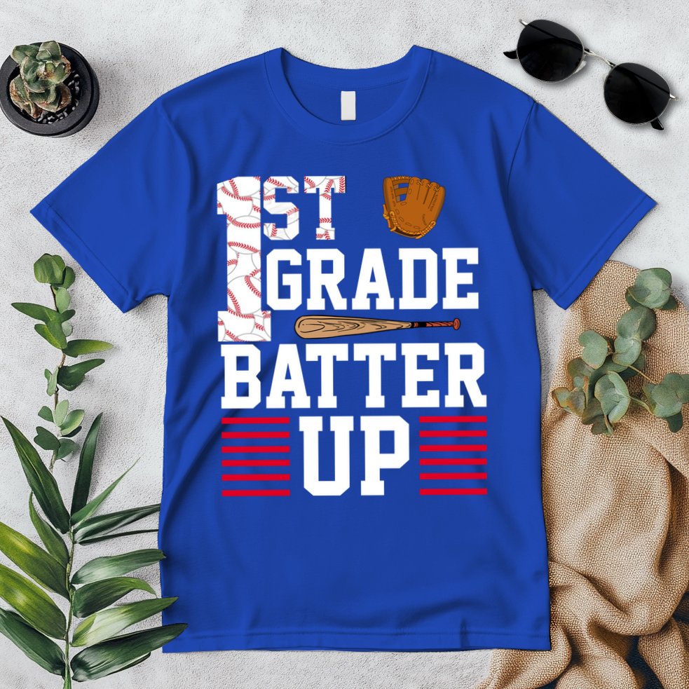 1st Grade Batter Up Premium T-Shirt